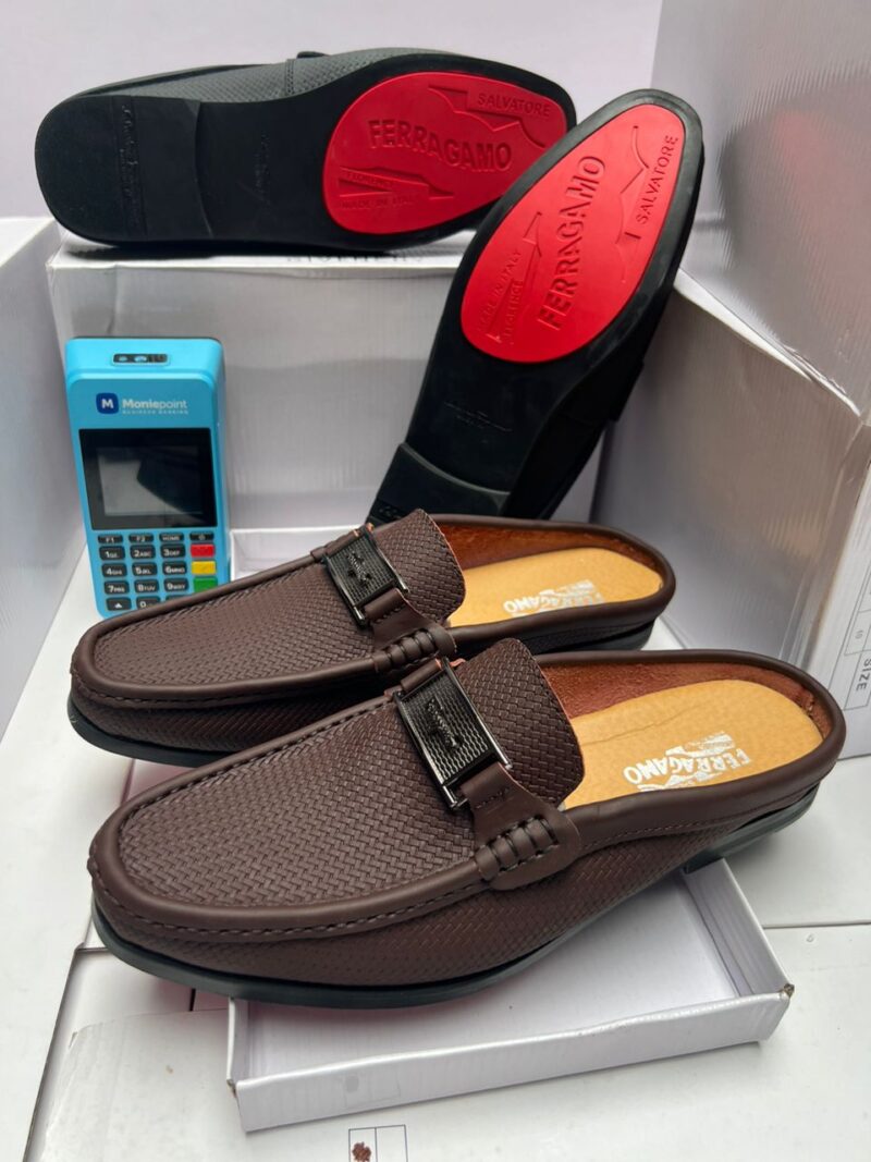 DIOR BROWN LEATHER HALF SHOE